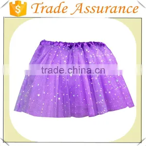 Wholesale Fashion Girl Purple Mini Skirt Summer Style Kids Tutu Skrit for Dance Casual Skirt thumbnail-1