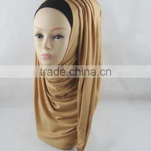 Muslim Lengthened Curling Scarf Korea Sweater Scarf Arabic Pure Color Scarf thumbnail-1