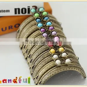 8.5cm High Quality Flower Head DIY Clutch Purse Frame Metal Coin Purse Frame thumbnail-2