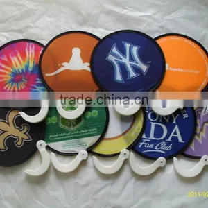 Promotional Foldable Fan With Pouch, Foldable Frisbee thumbnail-1