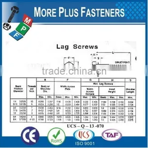 Made in Taiwan Lag Screw for Anchors thumbnail-3