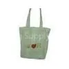 OEM Red Heart Bleached Plain Cotton Bags, Reusable Shopping / Carry / Carrier Bag thumbnail-1