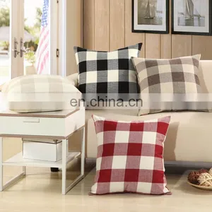 Home Grid Pillow Case Sofa Cushion Cover Custom thumbnail-1