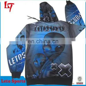 100%polyester Fashional Design Dri Fit Sublimation Sport Hoodie Custom thumbnail-2