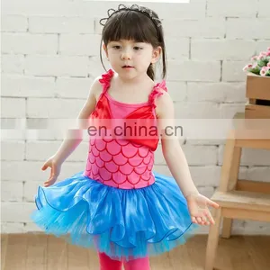 2016 Mermaid Girl Party Dress , The New Children Dress Roses The New Dance Skirt Ballet Skirt 28807 thumbnail-1