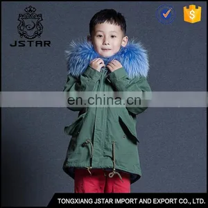 2017 Top Selling Products Childrens Faux Fur Collar Jacket Coats Sale thumbnail-5