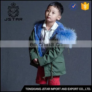 Fashin and Warm Kids Winter Faux Fur Collar Jacket Coats on Sale thumbnail-1