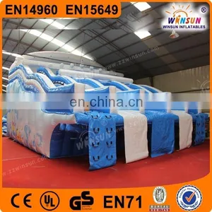 Commercial Grade Cheap Giant Inflatable 5 Lane Water Slides for Adult thumbnail-1