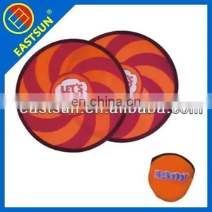 Promotional Fabric Folding Frisbee , Pop up Frisbee thumbnail-3