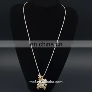Wholesale Crystal Diamond Rhinestone Fashion Pendant Necklace MCB-0033 thumbnail-1