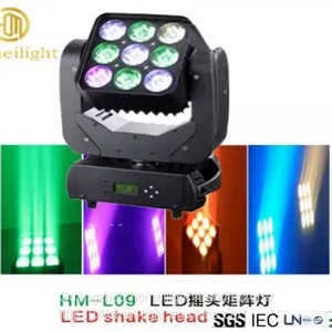 Stage Decoration Lamp 3X3 LED Shake Head Matrix 9 Moving Head Beam Light thumbnail-3