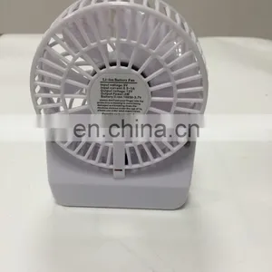 Mini Portable Rechargeable Fan With Led Torch Powered By 18650 thumbnail-3