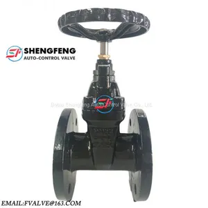 DIN F4 NRS GGG50 16 BAR DN65 Ductile Iron Resilient Seat Gate Valve thumbnail-1