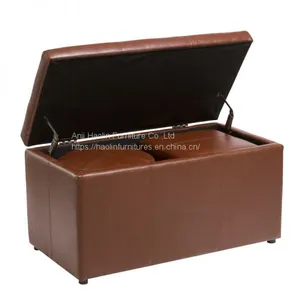 Set of Ottoman Bench,Stools,Leather Chair With Storage-HL6003-1 thumbnail-2