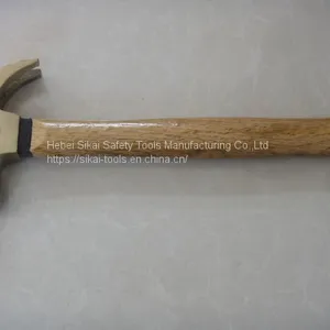 Explosion-proof Non-sparking Tools Claw Hammer With Wooden Handle thumbnail-3