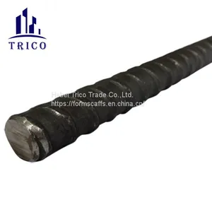 Hot Rolled Concrete Formwork Tie Rod Z Bar /  Dia15/17mm Thread Round Steel Bar thumbnail-1