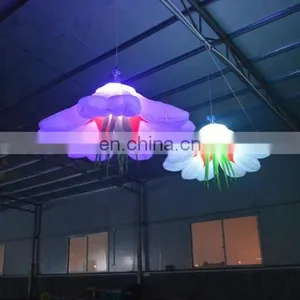 Stage Decoration LED Inflatables Ceiling Hanging Inflatable Lighting Jellyfish Balloon for Night Show thumbnail-5