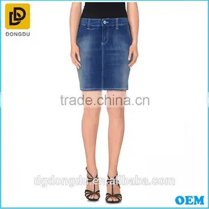Hot Sale Latest Mini Denim Skirts Design thumbnail-1