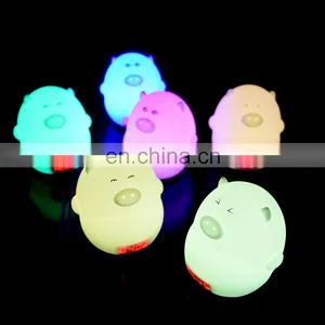 High Quality Motion Sensor Led Alarm Clock Night Light Colorful Lamp Room Silicone Night Lamp for Kids thumbnail-2