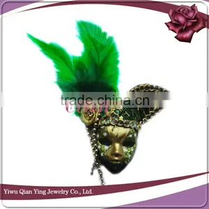 Pretty Small Funny Cute Masquerade Masks With Feather thumbnail-2
