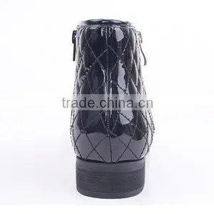Groundwork Safety Double Zipper Ankle Boots Superfly Low Heel Boots in China thumbnail-5