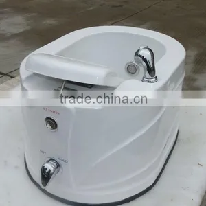 High Quality Acrylic Solid Surface Art Foot Spa Basin thumbnail-1