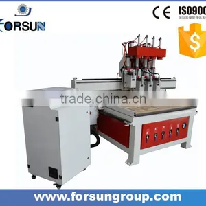 China Supplier Mdf Cutting Power Wood Cnc Router Multi Spindle Machine for Door Furniture thumbnail-5