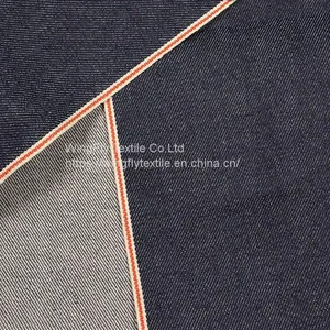 11.7oz 99% Cotton 1% Elastic Right Twill Denim Material Skinny Selvedge Jeans Fabric W281324 thumbnail-2