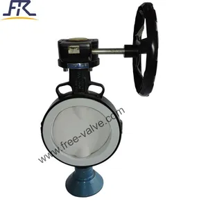 4892 Worm gear Operated PTFE Lined Butterfly Valve