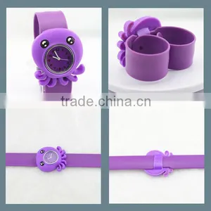 Purple Slicone Slap Watch For Gift With Elves thumbnail-1