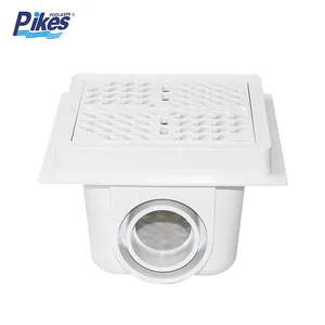 Pikes New Square Main Drain 2''/2.5'' ABS Material In-line Inserts Wholesale Swimming Pool Floor Main Drain thumbnail-3