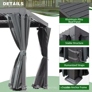 3*3m Waterproof and Easy Assemble Outdoor Pergola thumbnail-2