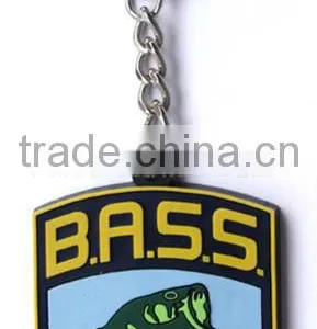 Soft PVC Keychain, 2D Debossed Logo, Free Design Key Chain Keyring thumbnail-1