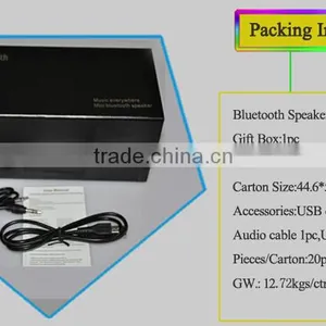 Bluetooth Speaker 2016 Portable Mini Bass Bluetooth Speaker With Hand Gesture Recognition thumbnail-6