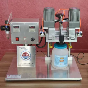 Semi-automatic Capping Machine，Pneumatic Screw Capping Machine，Small Capping Machine , Glass Bottle /Plastic Cap Sealing Machine thumbnail-2