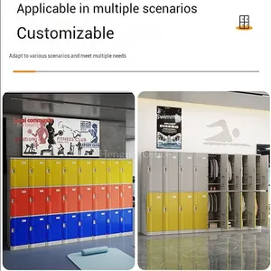 Heavy Duty Modular Plastic Lockers HNJ08un Classroom Cubbies- Vandal-Resistant Solution for Schools thumbnail-5