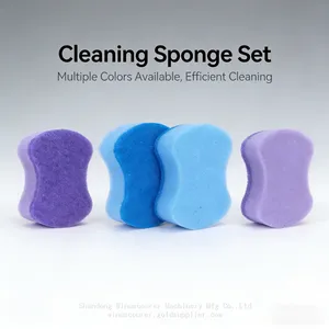 Colored Sponge Kitchen Cleaning Dish Washing Scrub Sponge Pad for the Kitchen Wholesale thumbnail-1