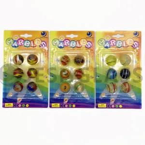 Hand Made Glass Marbles for Children‘s Toy in Various Styles, Children's Gift ,educational Toy,blister Package thumbnail-1