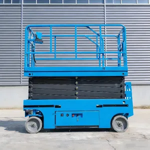 Hydraulic Electric Self Propelled Mobile Scissor Lift With 10mm Steel Platform thumbnail-2