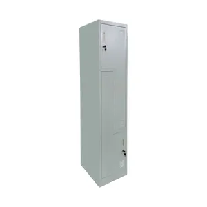 Z Shape Metal Locker 2 Door Clothing Storage Cabinet Lockers thumbnail-1