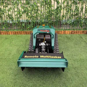 Factory Wildfire Prevention Zones Grass Control Vigorun MTSK800 Remote Controlled Track Flail Mower thumbnail-1