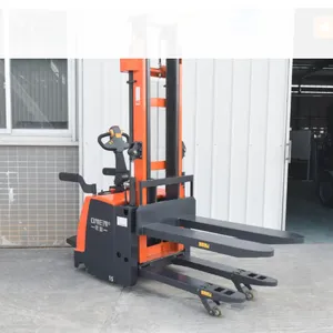 Stand-on Double Lift Electric Pallet Stacker Factory Direct Sales CDDD thumbnail-3
