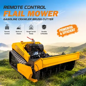MTSK800 60 Degree 800mm Tracked Remote Control Worm Gear Multifunctional Grass Trimmer thumbnail-1