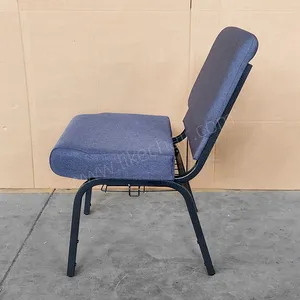 Ergonomic High Quality Steel Frame Comfortable Padded Commercial Modern Church Chair thumbnail-3