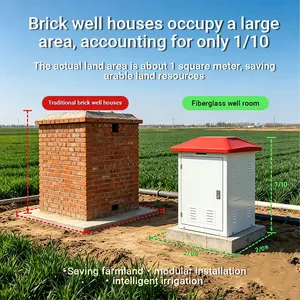Low Maintenance FRP Well House No Rust Fiberglass Pump Cabinet Long Service Life Outdoor Kiosk thumbnail-3