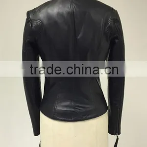 Genuine Leather Jacket Women Online Shopping Pakistan thumbnail-2