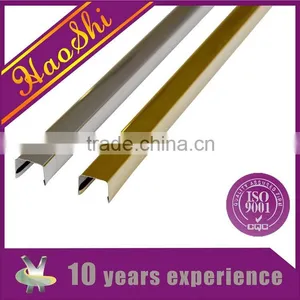 Stainless Steel or Aluminum U Shape Type Tile Trim for Decoration thumbnail-2