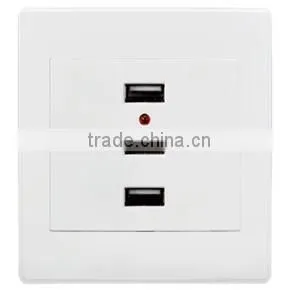 Outstanding Design Practical 250V 10A 3 USB Wall Mount Socket Outlets/3 Usb Outlet/Wall Socket Outlet thumbnail-4