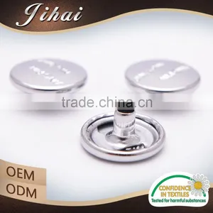 With Logo Paint Brass Spring Clip Two Parts Metal Wholesale Snap Buttons thumbnail-4