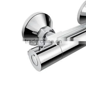 Square Bar Mixer Shower Set Thermostatic Valve With 8" Shower Head + Hand Held thumbnail-4